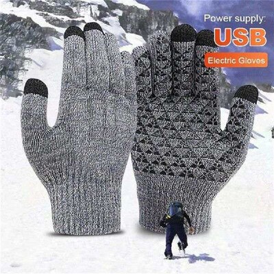 Motorcycle Bicycle Gloves Touch Screen Electric Heated