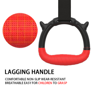 Gymnastics Rings For Kid Adult ABS Gym Ring Adjustable Strap