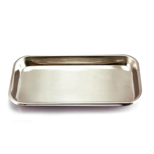 1/2pcs Kitchen Tray Stainless Steel Square Storage Tray Dent