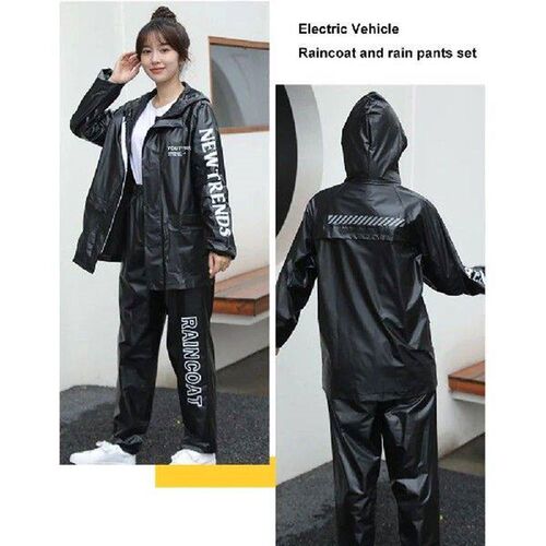 Separate Rain Suit with Hood Top & Bottom Rain Gear
