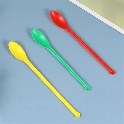8pcs Portable Reagent Spoon Laboratory Sampling Scoop