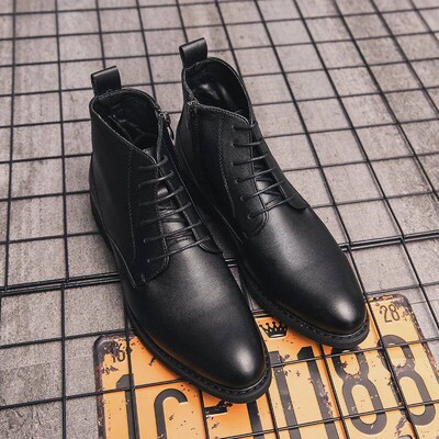 Formal Leather Chelsea Boots Men Elegant Autumn Shoes For Me