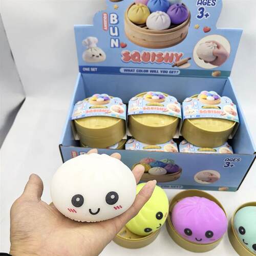 -Colorful Simulated Dumpling Squishy Relaxing Relieve Anxiet