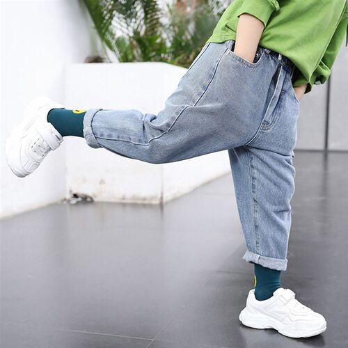 Toddler Jeans Girl Solid Color Jeans Girls Casual Style Chil