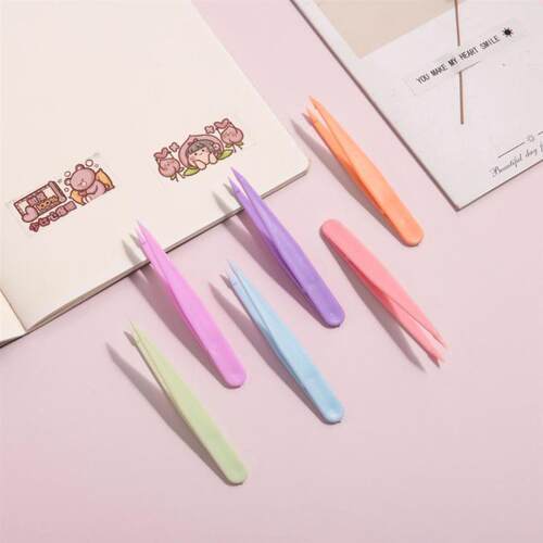 Wholesale Handmade Diary DIY Tools - Colorful Plastic Tweeze