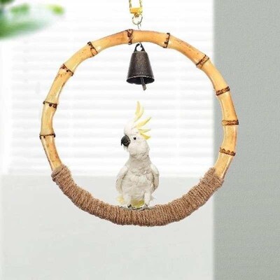 Parrot Summer Hammock Perch Stand Training Toys Climb Safe