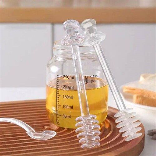 Honey Spoon Dipper 2X Honey Stirrer Kitchen Tools Clear