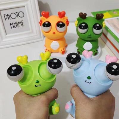 Creative Explosive Eye Dragon Dinosaur Decompression Toy Squ