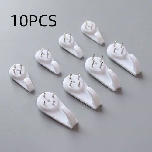 10Pcs Wall Decoration Installation Seamless Hooks Nail Kitch