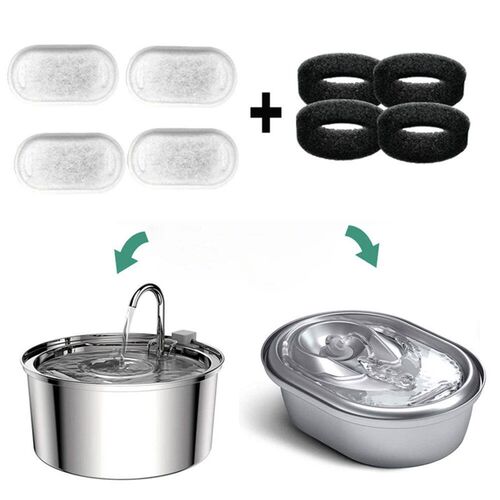 Replacement Filters For Cat Dog Water Fountain Stainless Ste