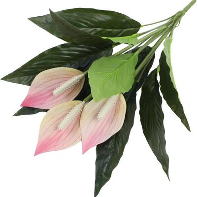 3D Print Artificial Anthurium Bonsai, Fake Plant Home Decor
