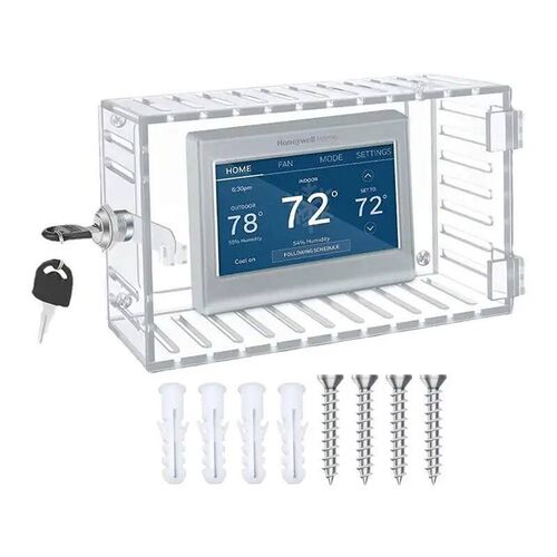 Acrylic Thermostat Lock Box With Key Transparent Thermostat