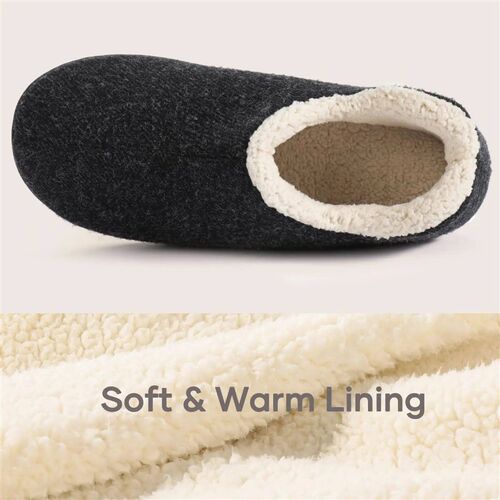 Bebealy New Women Fuzzy Women Shoes Indoor Warm Fluffy Cotto