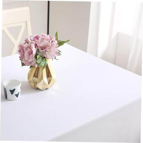 White tablecloth cloth art conference room long table