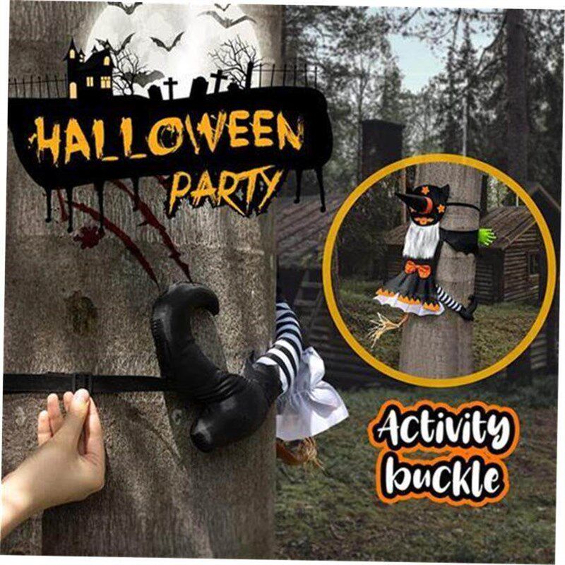 Crashing Witch Decor, Halloween Decorations Outdoor