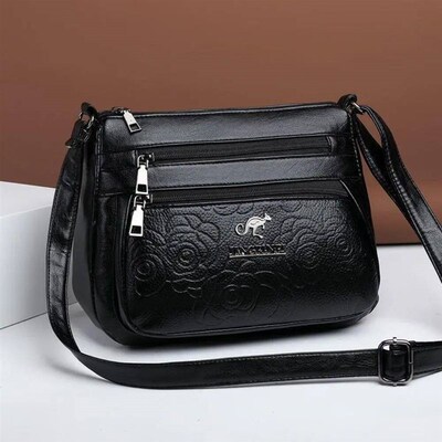 Womens Bag Middle-aged Bag Mothers Bag Fashion Multi-layer