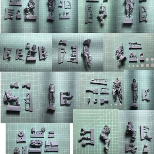 1/35 scale die-cast resin Hungarian tank soldier 13 person d