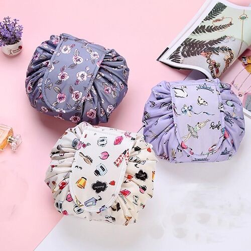 Women Drawstring Travel Cosmetic Bag Makeup Bag旅行收纳包