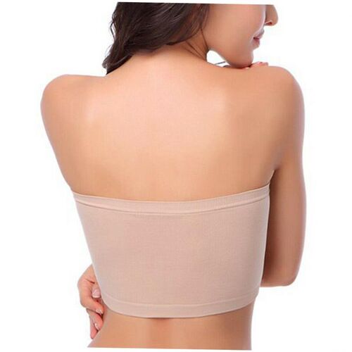 Chest Wraps Tops Plus Size Women Strapless Soft Bra 裹胸衣女