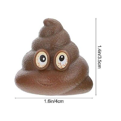 20 Pcs Poop Toys Fake Dog Fidget Mini Catapult Plushies