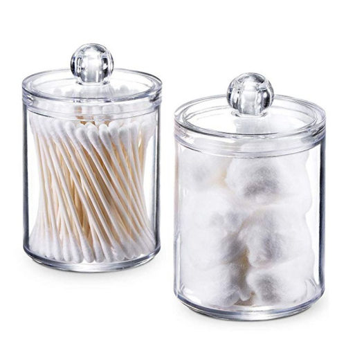 Multifunctional Round Container Cotton Swab Storage Box Make