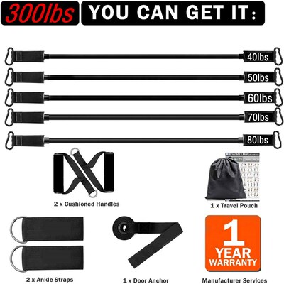 300lb Fitness Booty Resistance Elastic Band Workout for Trai