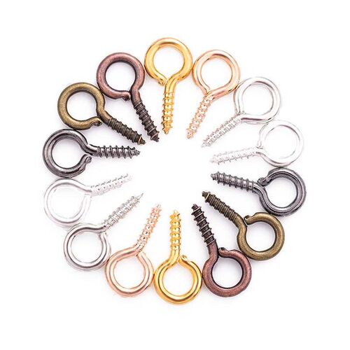 200pcs/lot Small Tiny Mini Eye Pins Eyepins Hooks Eyelets Sc