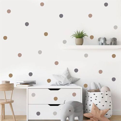 Cartoon Colorful Polka Dots Children Wall ers Removable Nurs