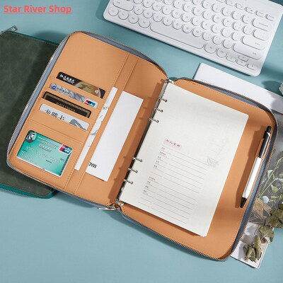 A5 Diary Notebook and Journal Spiral Binder Leather Work Not