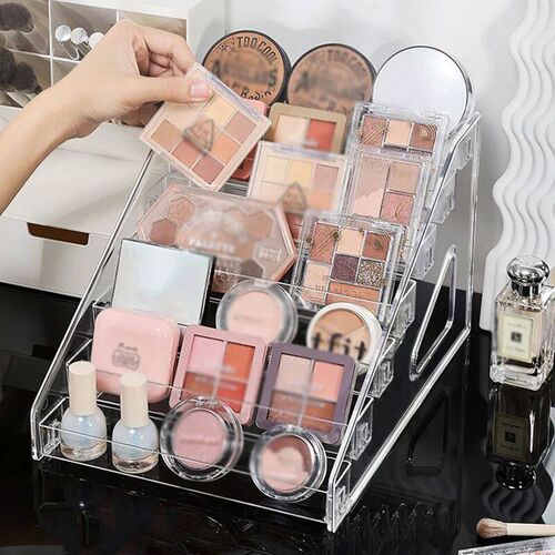 3/5/7 Tiers Eyeshadow Palette Organizer Clear Aryli Display