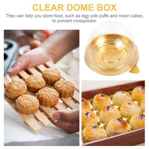 10/20Pcs Mini Dessert Cake Box Container Transparent Cupcake