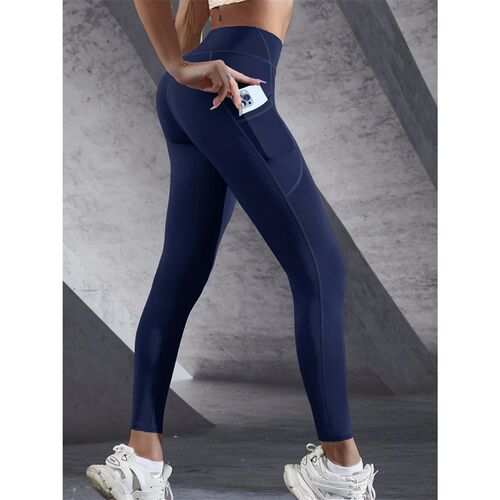 New High Waist Womens Leggings Sretch Yoga Pants Tights Wit