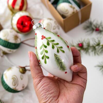 Elegant Glass Christmas Ornaments Sparkling Tree Decor Balls