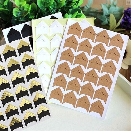 Hot 120Pcs Self-adhesive Photo Frame Corner Sticker Craft