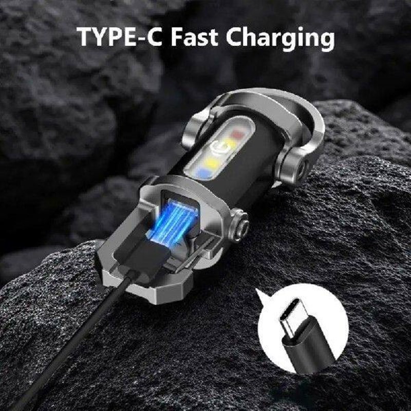 Keychain Flashlights Portable USB Rechargeable Work Light图片
