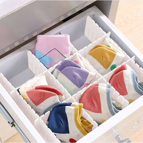 8pcs Adjustable Clapboard Drawer Divider Partition Storage O
