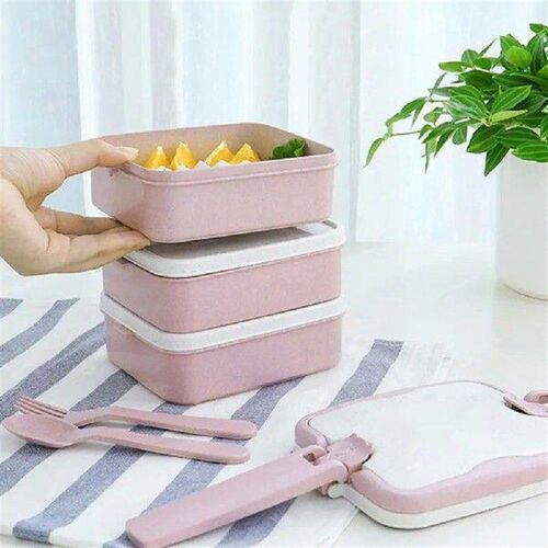 Microwave Lunch Box Double Layer Lunch Box Baby Child