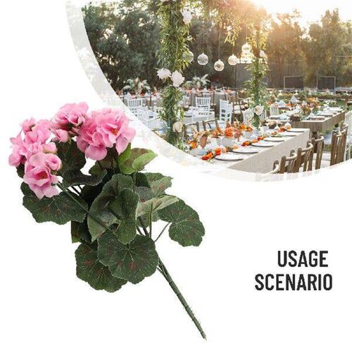 4 Styles Artificial Geranium Flowers Artificial Begonia