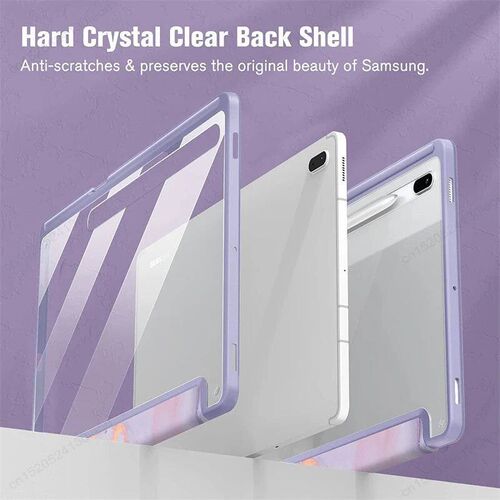 For  Galaxy Tab S9 FE 11 Plus 12.4 inch 2024 Case Pencil Hol