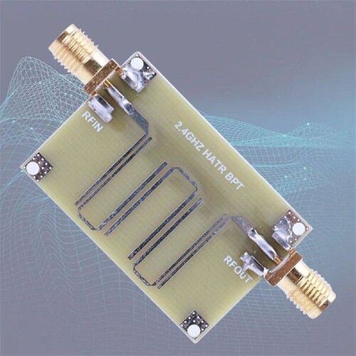 2.4GHZ Microstrip Bandpass Filter Double-Sided Printed