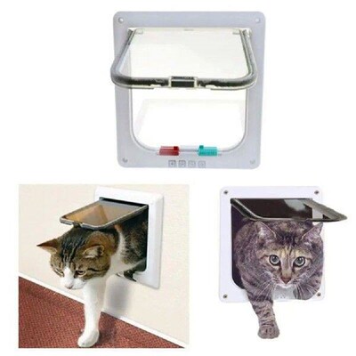 Hot Sale Magnetic 4-Ways Lockable Pet Dog Puppy Cat Flap