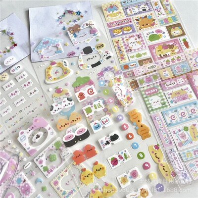 MINKYS 8pcs/lot ins Kawaii Decorative Stickers for Scrapbook