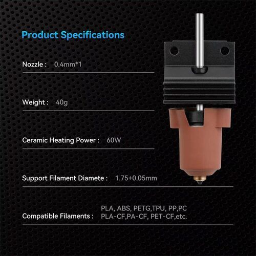 3D Printer Parts for Creality K1C K1 Max Hotend Kit Quick Sw