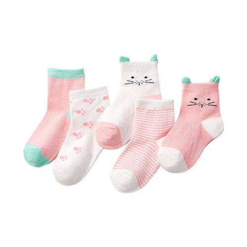 5 Pair/Lot Children Socks Cotton Boy Girl Baby Infant Cute C