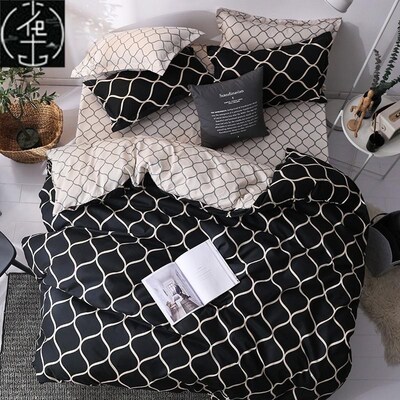 Bed Linings Concise Style Bedding Set Quilt Cover Pillowcase
