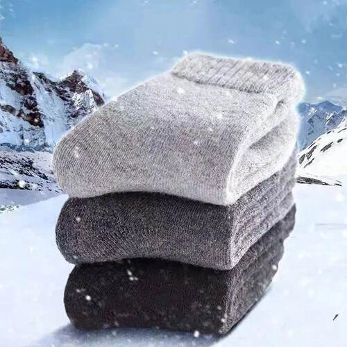 1Pairs Winter Warm Women Socks Merino Wool Men Super Thicke