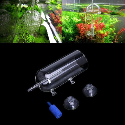 Aquarium Glass CO2 Diffuser Bubble Air Stone Purge Oxygen Ae