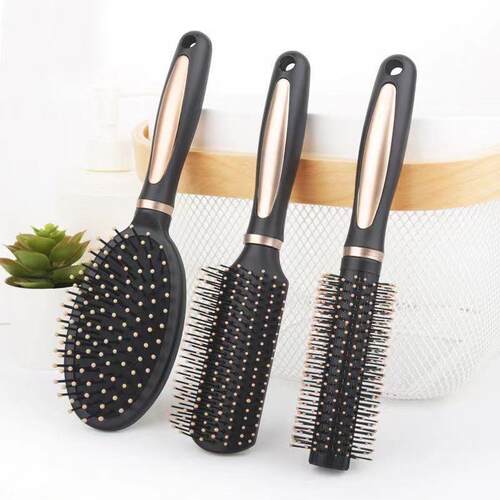Massaging Curling Hair Styling Round Barrel Comb, Large Volu