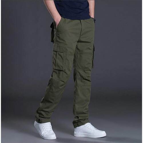 Summer winter Cotton Casual Cargo Pants For Men Trousers man