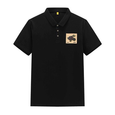 Mens Large Size Cotton Polo Shirt with Pocket Superior Rela